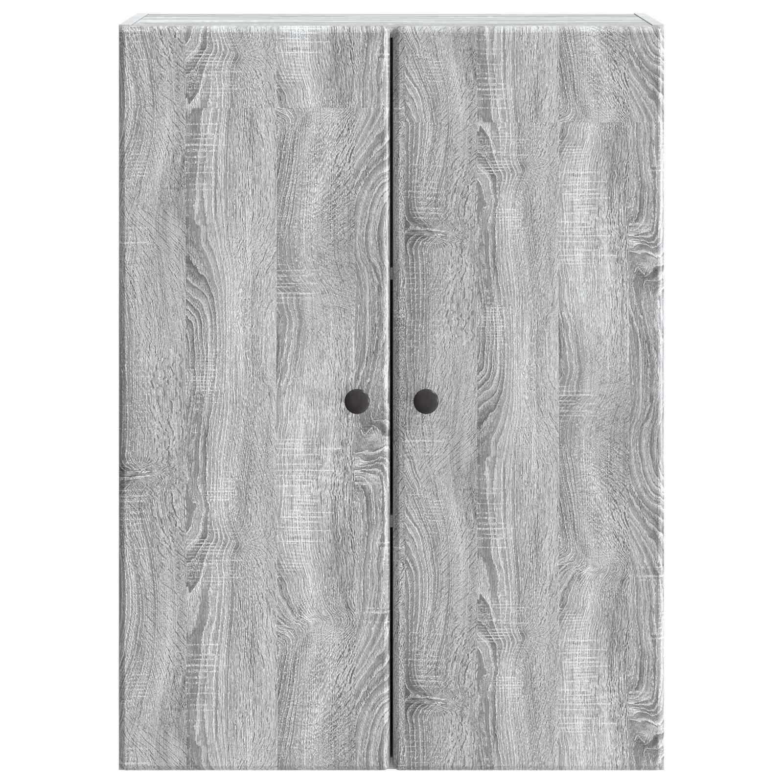 Wandkast Grijs Sonoma 66 x 34,5 x 90 cm Bewerkt hout