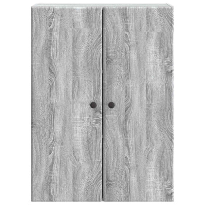 Wandkast Grijs Sonoma 66 x 34,5 x 90 cm Bewerkt hout