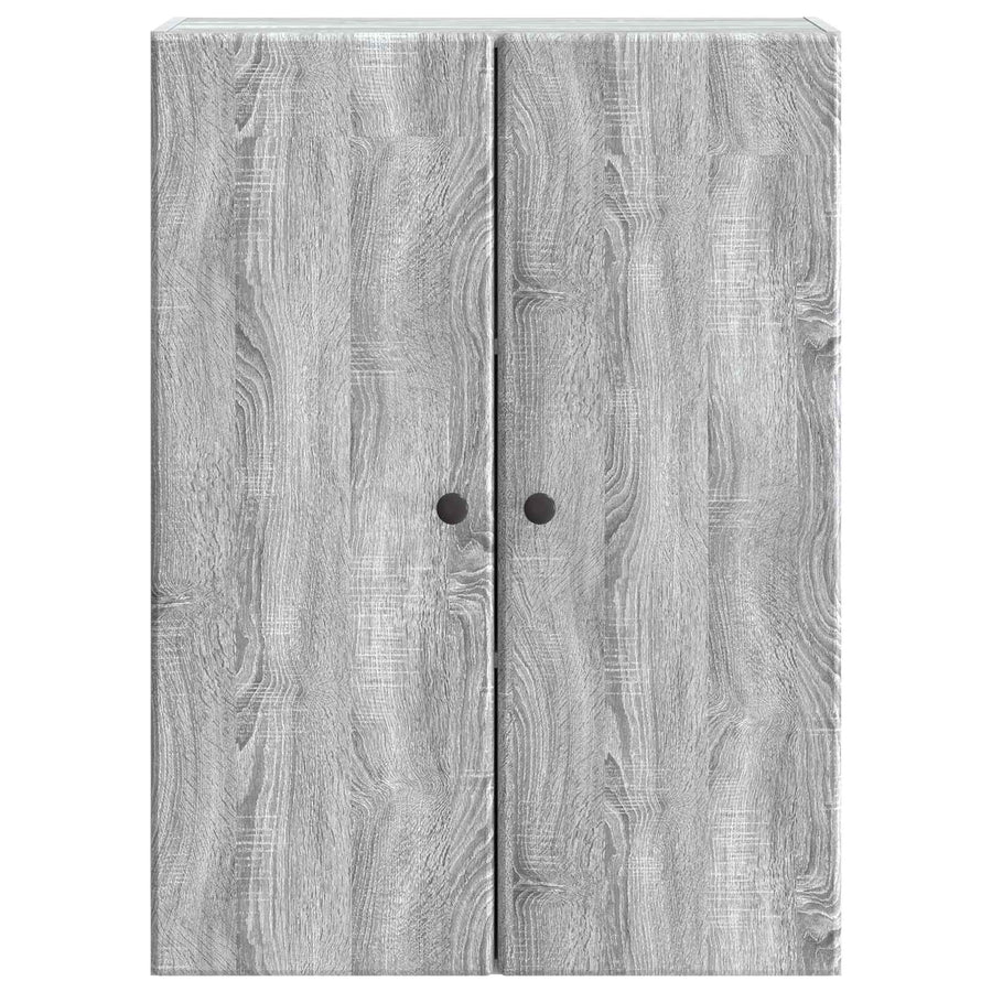 Wandkast Grijs Sonoma 66 x 34,5 x 90 cm Bewerkt hout