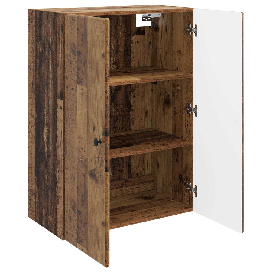 Wandkast Oud hout 66 x 34,5 x 90 cm Bewerkt hout