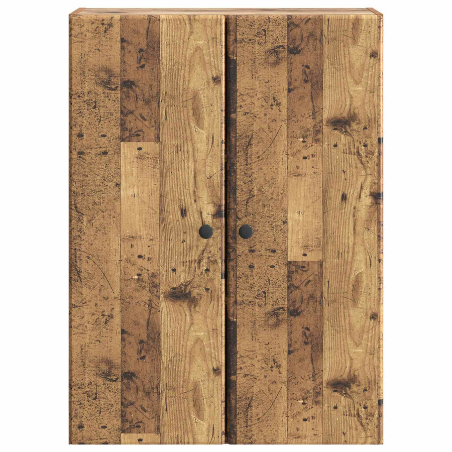 Wandkast Oud hout 66 x 34,5 x 90 cm Bewerkt hout
