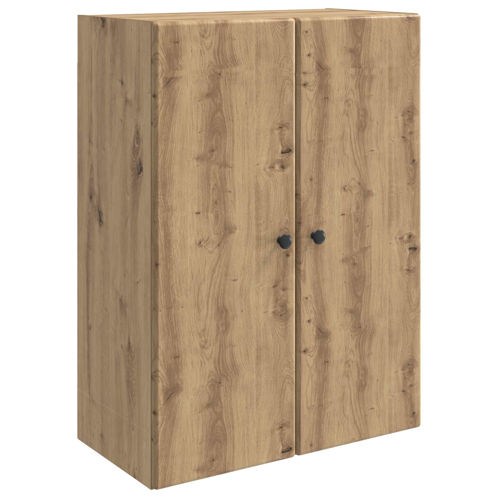 Wandkast Artisanaal eiken 66 x 34,5 x 90 cm Bewerkt hout