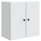 Wandkast 59x31x60 cm wit bewerkt hout