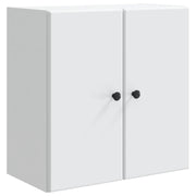 Wandkast 59x31x60 cm wit bewerkt hout