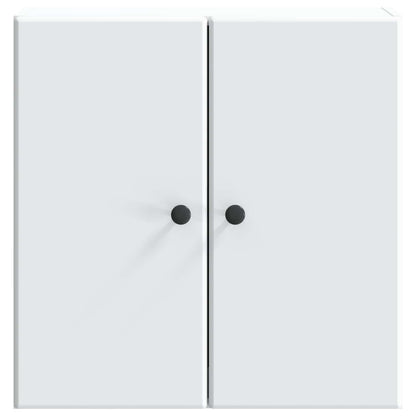 Wandkast Wit 59 x 31 x 60 cm Bewerkt hout