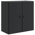 Wandkast 59x31x60 cm zwart bewerkt hout