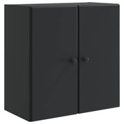 Wandkast 59x31x60 cm zwart bewerkt hout