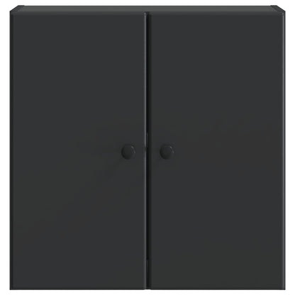 Wandkast Zwart 59 x 31 x 60 cm Bewerkt hout