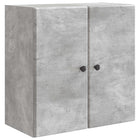 Wandkast 59x31x60 cm betongrijs bewerkt hout
