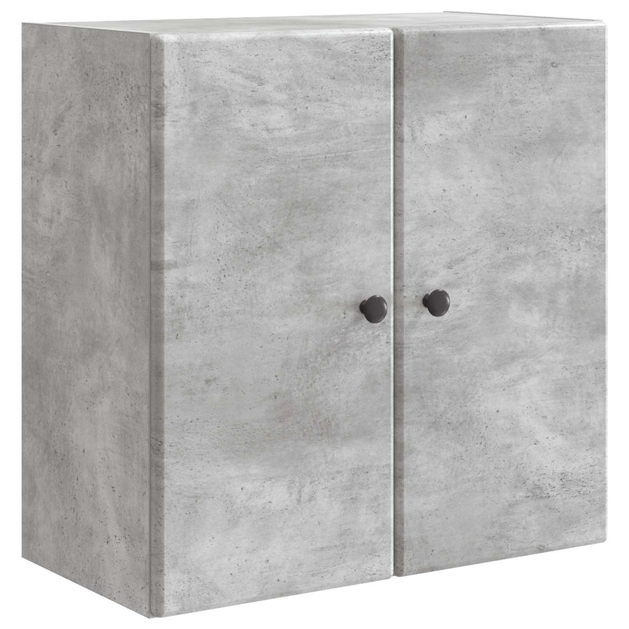 Wandkast Betongrijs 59 x 31 x 60 cm Bewerkt hout