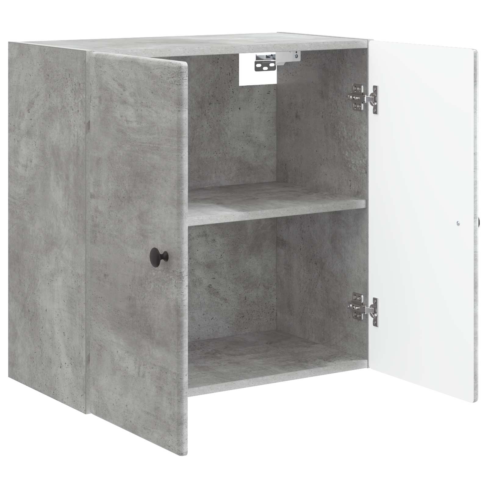 Wandkast Betongrijs 59 x 31 x 60 cm Bewerkt hout
