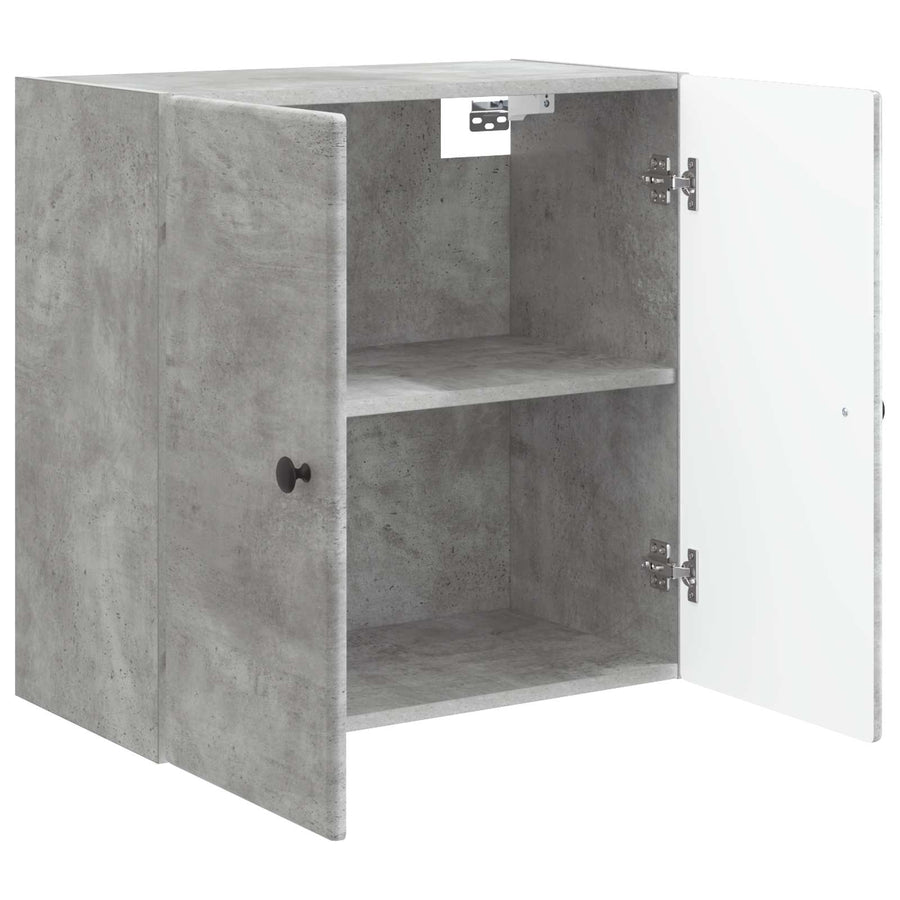 Wandkast Betongrijs 59 x 31 x 60 cm Bewerkt hout