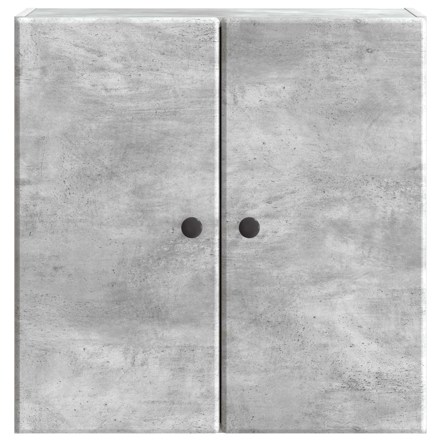 Wandkast Betongrijs 59 x 31 x 60 cm Bewerkt hout