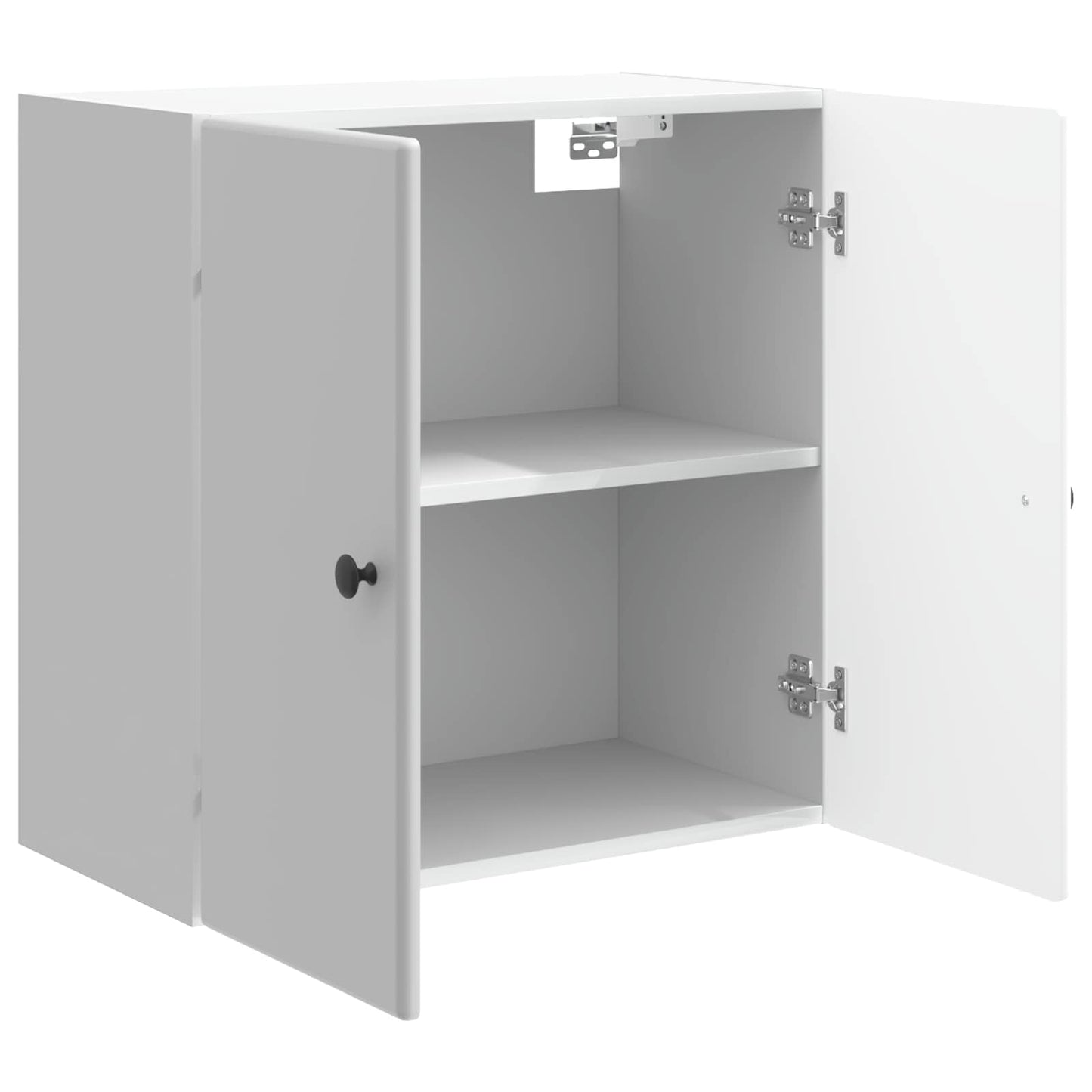 Wandkast Hoogglans Wit 59 x 31 x 60 cm Bewerkt hout