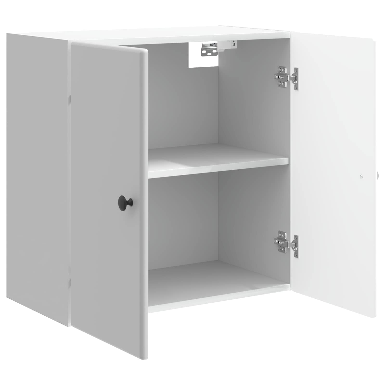 Wandkast Hoogglans Wit 59 x 31 x 60 cm Bewerkt hout