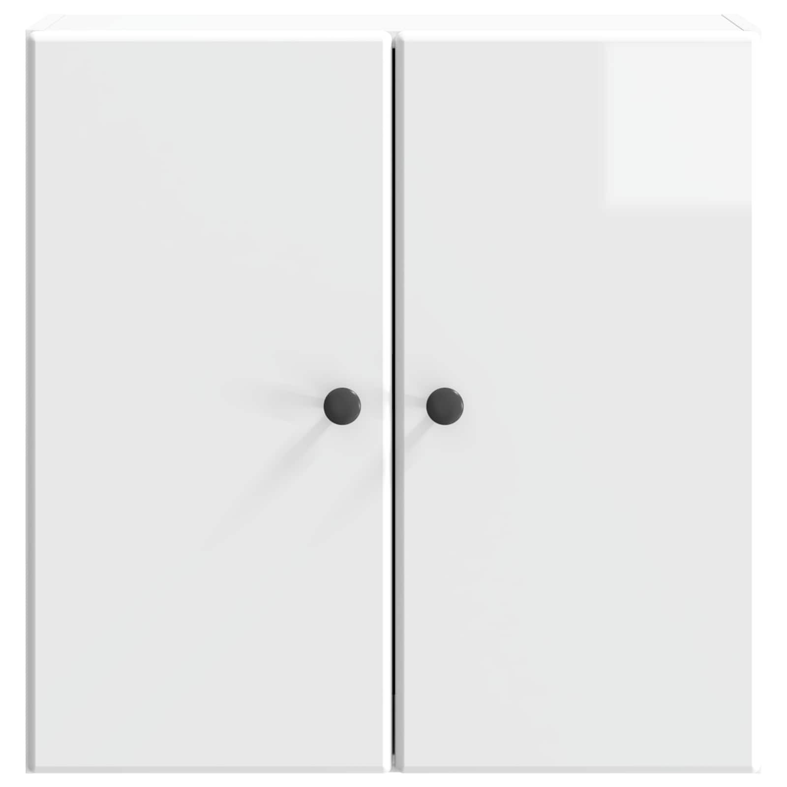 Wandkast Hoogglans Wit 59 x 31 x 60 cm Bewerkt hout