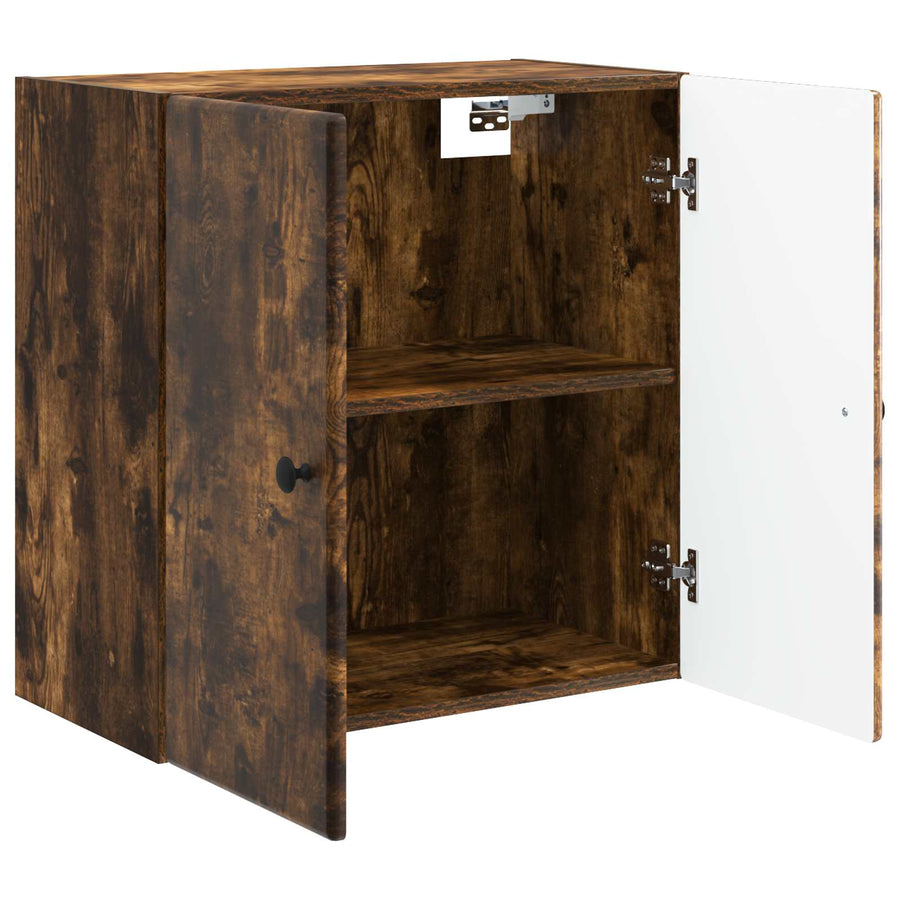 Wandkast Gerookt eiken 59 x 31 x 60 cm Bewerkt hout