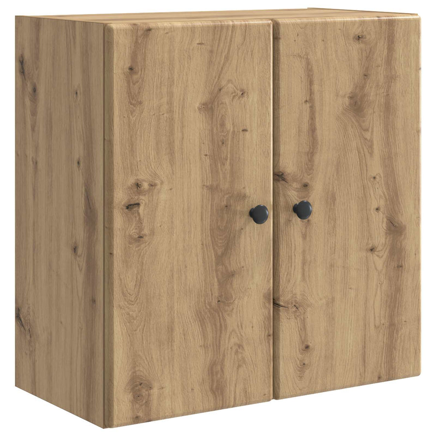 Wandkast Artisanaal eiken 59 x 31 x 60 cm Bewerkt hout