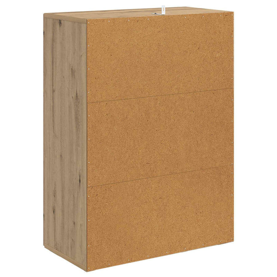 Wandkast Artisanaal eiken 59 x 31 x 60 cm Bewerkt hout