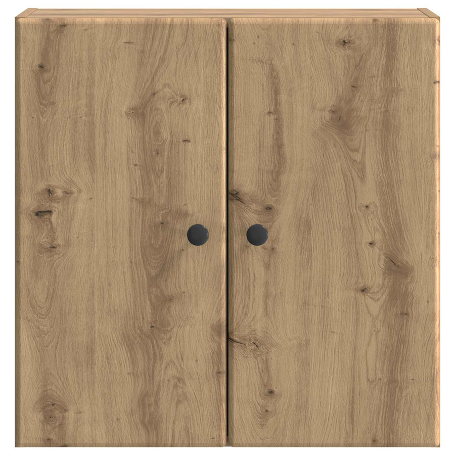 Wandkast Artisanaal eiken 59 x 31 x 60 cm Bewerkt hout