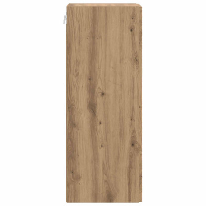 Wandkast Artisanaal eiken 59 x 31 x 60 cm Bewerkt hout