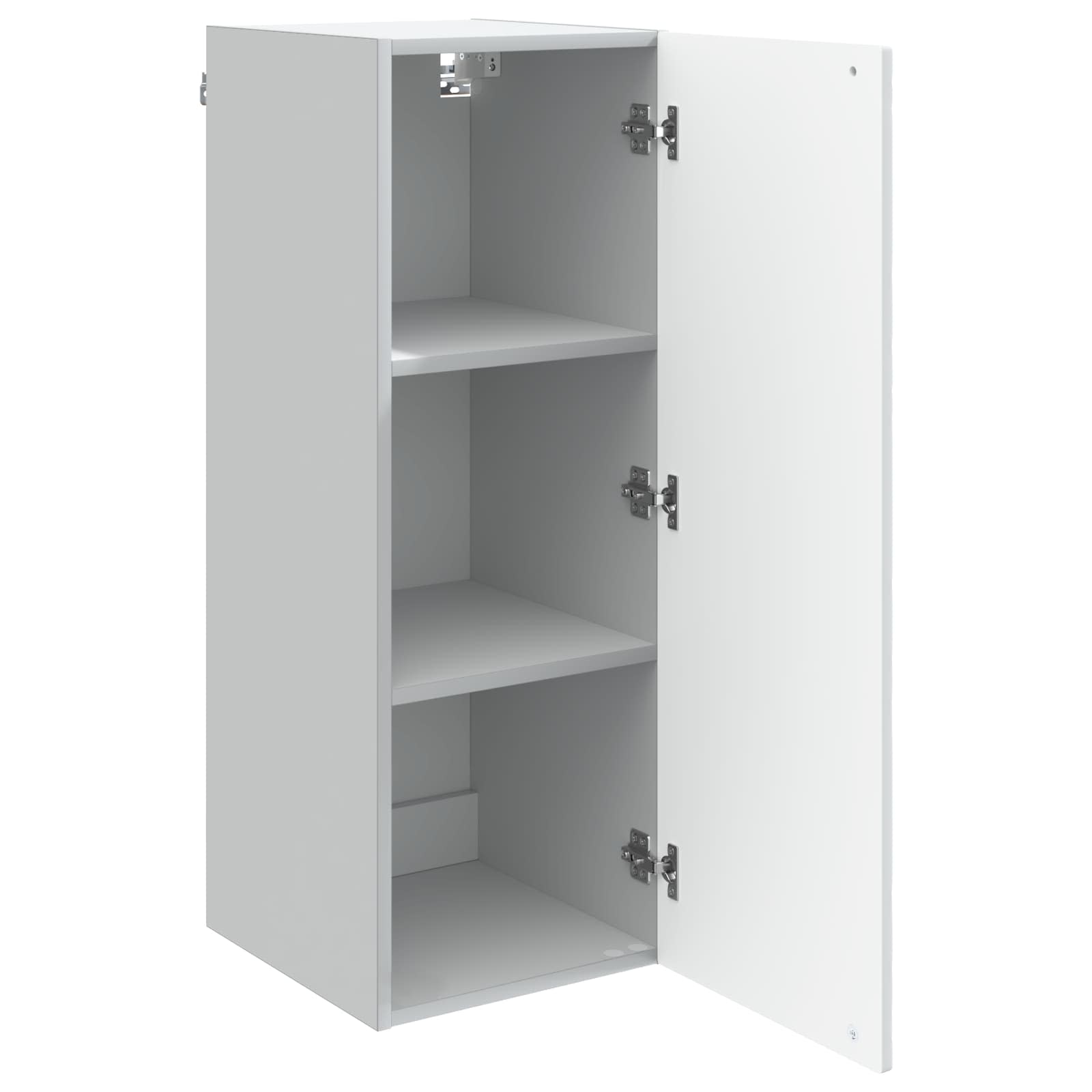 Wandkast Wit 33 x 34,5 x 90 cm Bewerkt hout