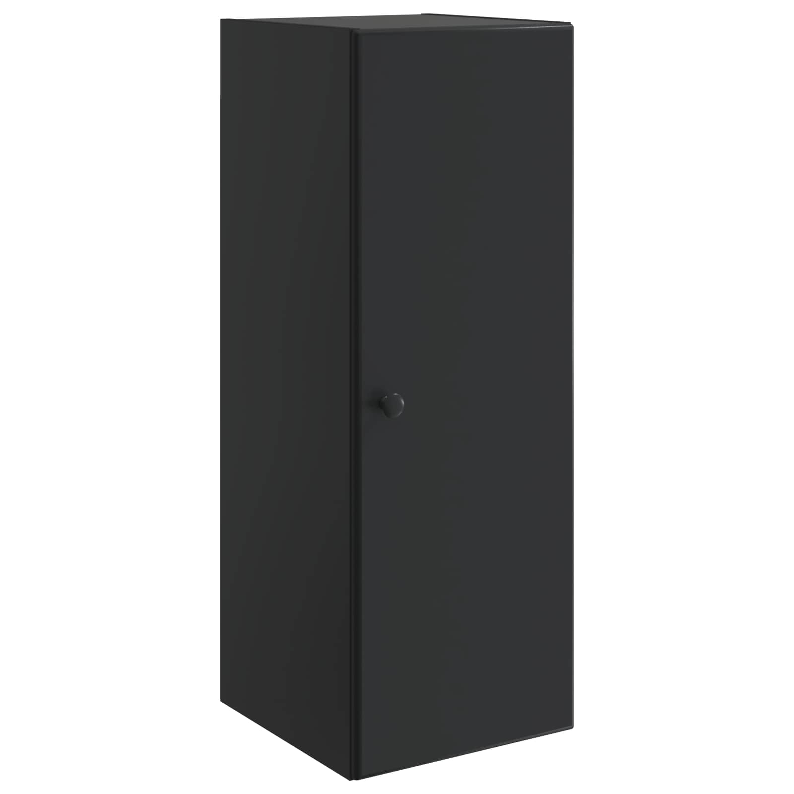 Wandkast Zwart 33 x 34,5 x 90 cm Bewerkt hout