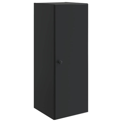 Wandkast Zwart 33 x 34,5 x 90 cm Bewerkt hout