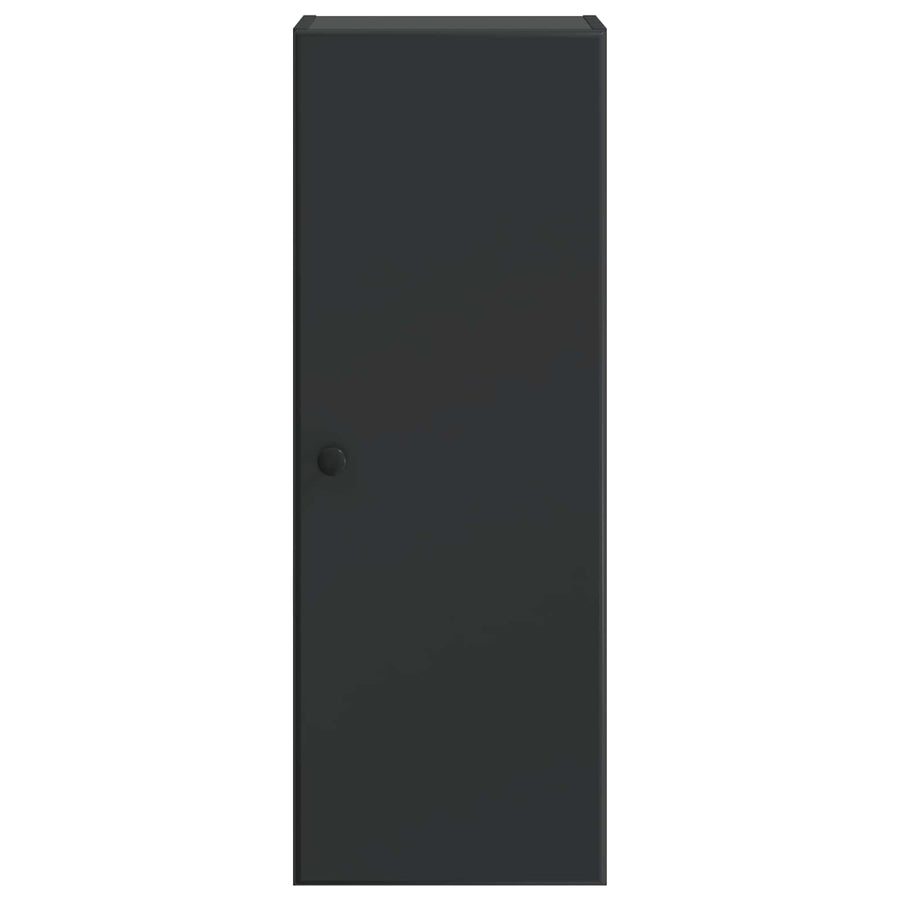 Wandkast Zwart 33 x 34,5 x 90 cm Bewerkt hout