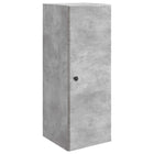 Wandkast 33x34,5x90 cm betongrijs bewerkt hout