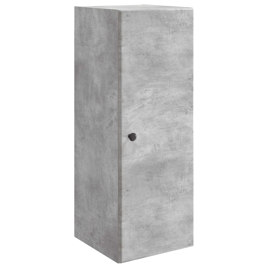 Wandkast Betongrijs 33 x 34,5 x 90 cm Bewerkt hout