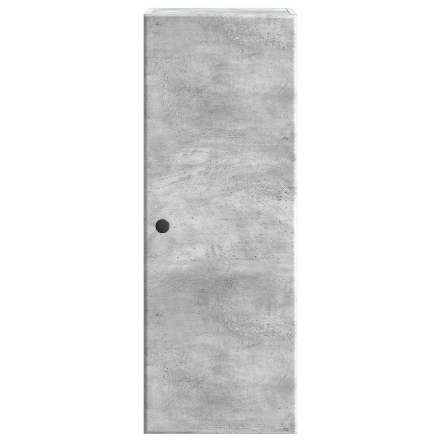 Wandkast Betongrijs 33 x 34,5 x 90 cm Bewerkt hout