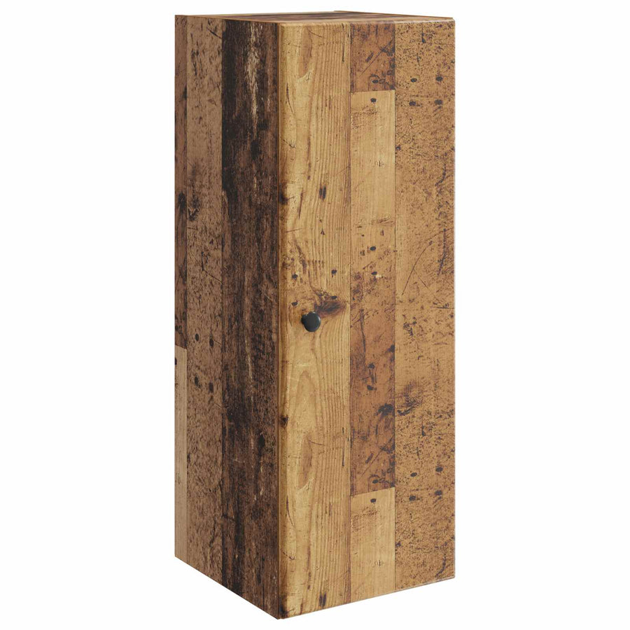Wandkast Oud hout 33 x 34,5 x 90 cm Bewerkt hout