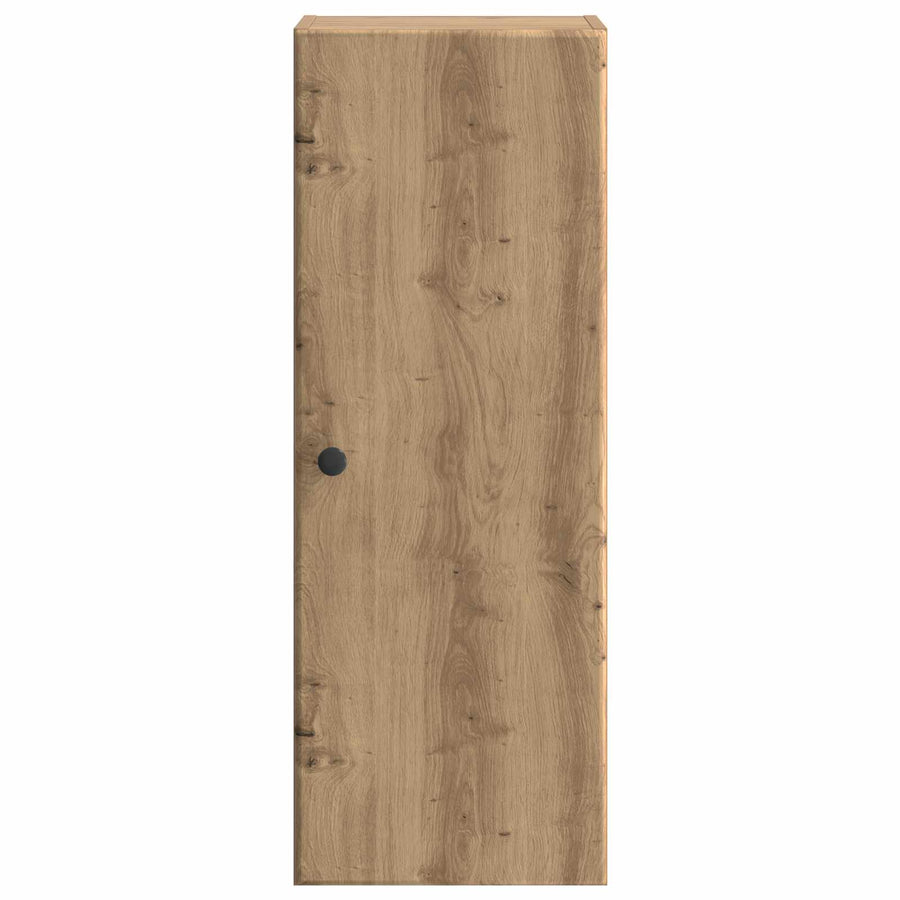 Wandkast Artisanaal eiken 33 x 34,5 x 90 cm Bewerkt hout
