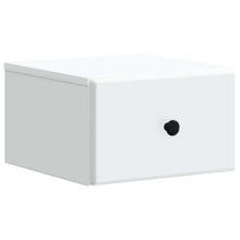 Wandbeugel Bedkast met lade Wit 34,5 x 33 x 20 cm Bewerkt hout