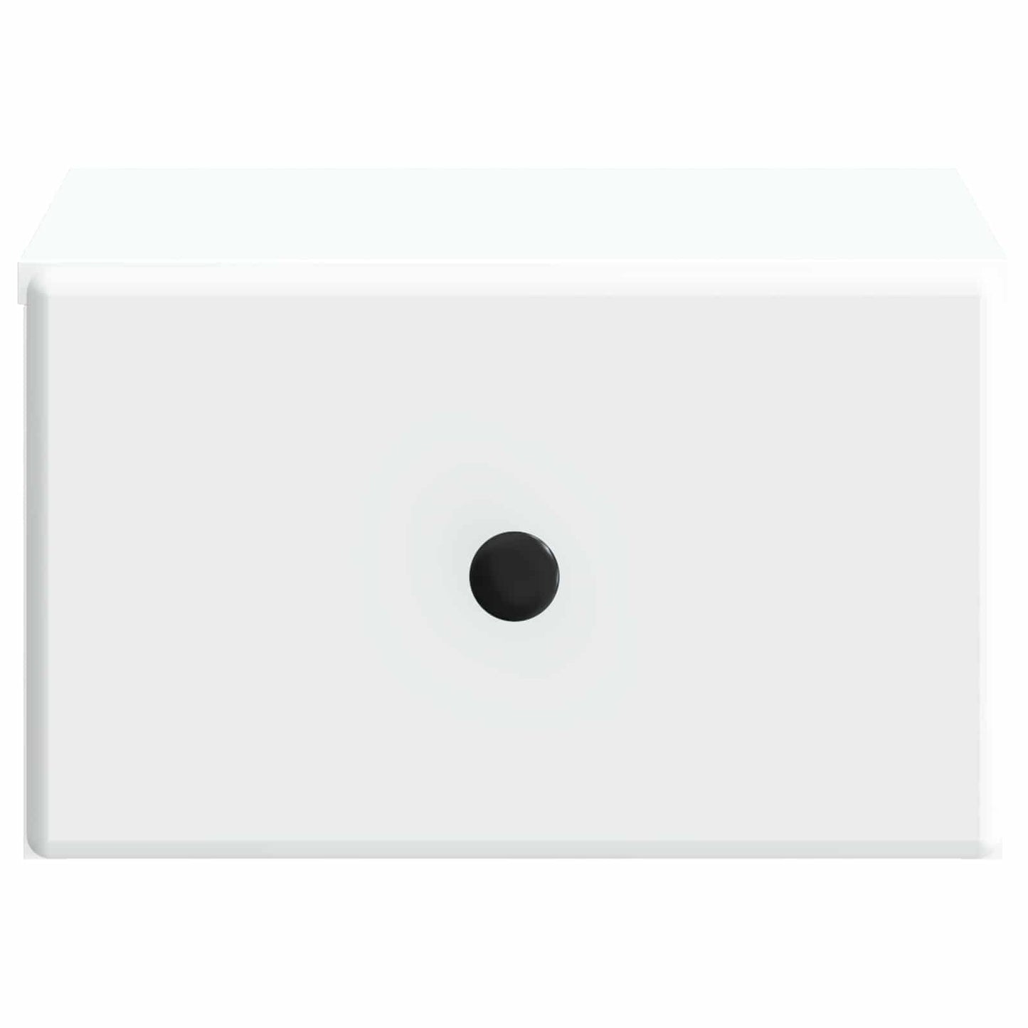 Wandbeugel Bedkast met lade Wit 34,5 x 33 x 20 cm Bewerkt hout