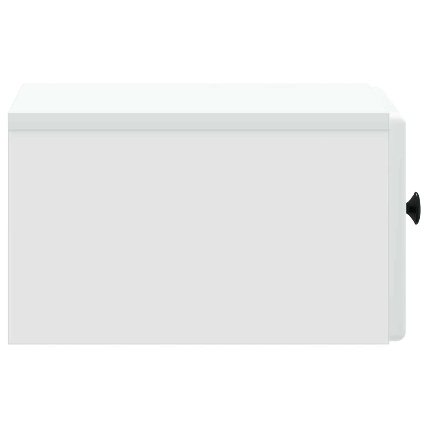 Wandbeugel Bedkast met lade Wit 34,5 x 33 x 20 cm Bewerkt hout