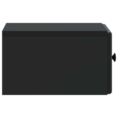 Wandbeugel Bedkast Zwart 34,5 x 33 x 20 cm Bewerkt hout