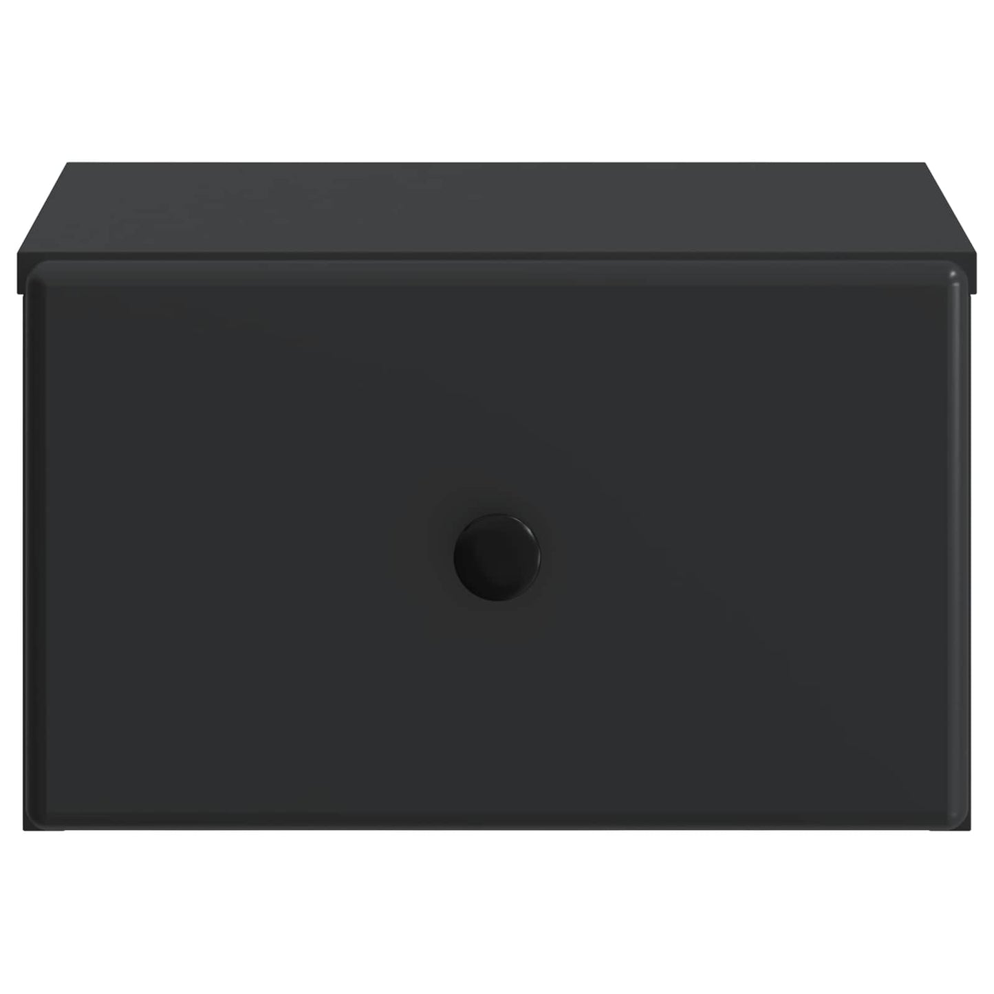 Wandbeugel Bedkast 2 pcs Zwart 34,5 x 33 x 20 cm Bewerkt hout