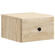 Wandkastje 34,5x33x20 cm sonoma eiken bewerkt hout