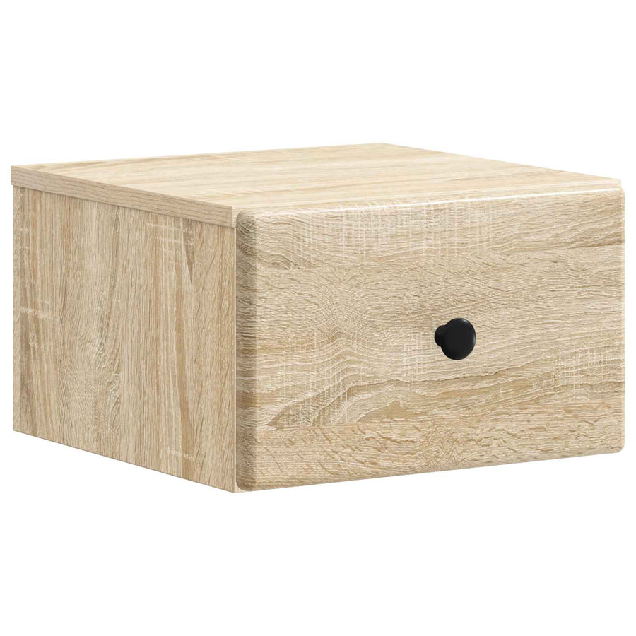 Wandbeugel Bedkast Sonoma Eiken 34,5 x 33 x 20 cm Bewerkt hout