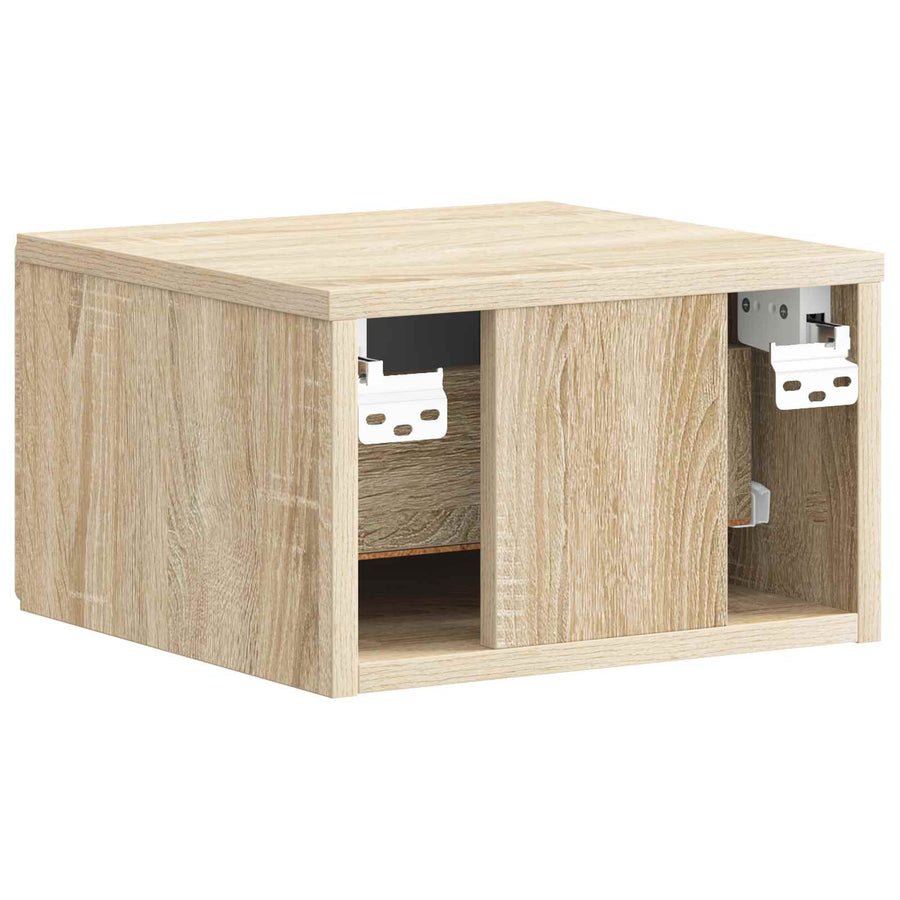 Wandbeugel Bedkast Sonoma Eiken 34,5 x 33 x 20 cm Bewerkt hout