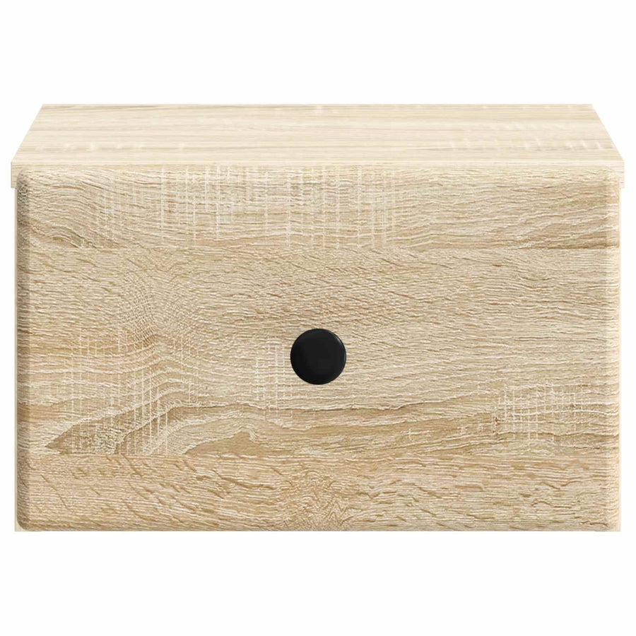 Wandbeugel Bedkast Sonoma Eiken 34,5 x 33 x 20 cm Bewerkt hout