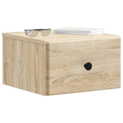 Wandbeugel Bedkast Sonoma Eiken 34,5 x 33 x 20 cm Bewerkt hout