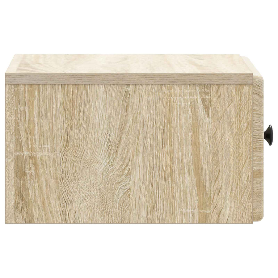 Wandbeugel Bedkast Sonoma Eiken 34,5 x 33 x 20 cm Bewerkt hout