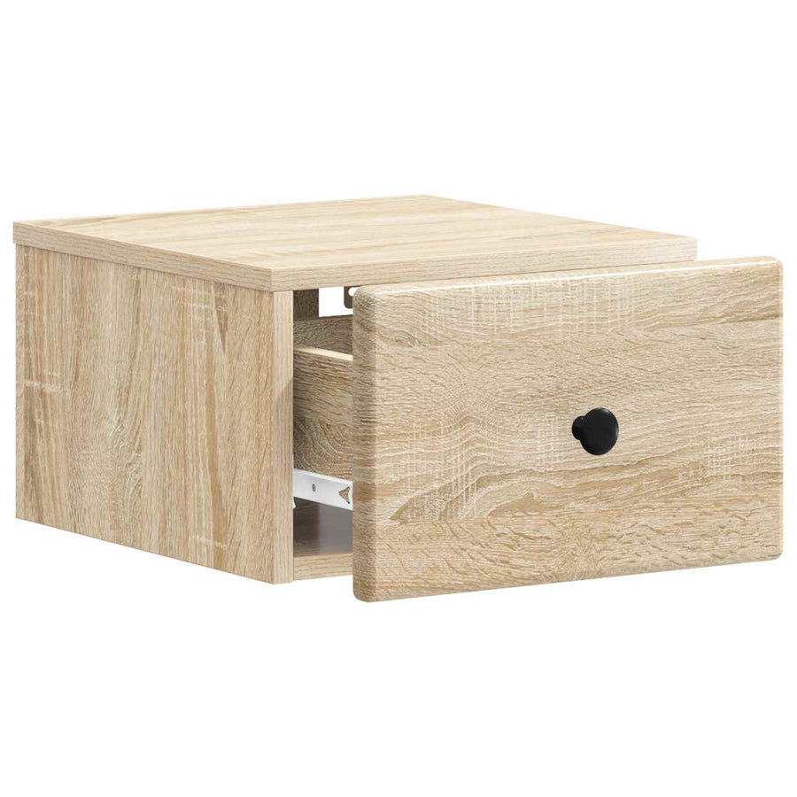 Wandbeugel Bedkast 2 pcs Sonoma Eiken 34,5 x 33 x 20 cm
