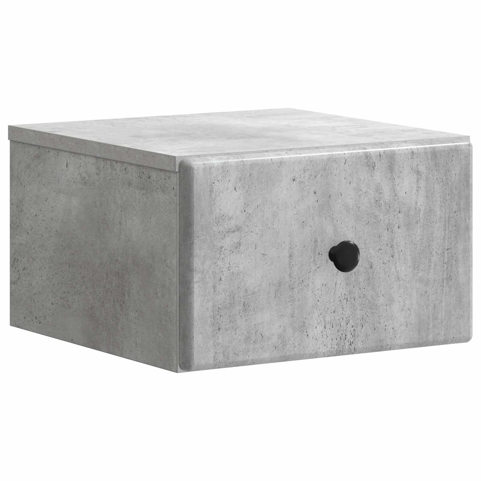 Wandbeugel Bedkast met lade 2 pcs Betongrijs 34,5 x 33 x 20 cm