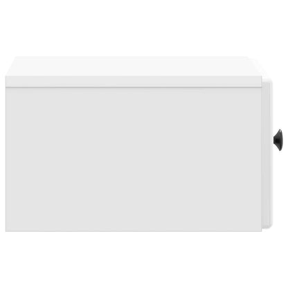 Wandbeugel Bedkast Hoogglans Wit 34,5 x 33 x 20 cm Bewerkt hout