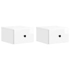 Wall Bracket for Wall Bed 2 pcs High Gloss White 34.5 x 33 x 20 cm
