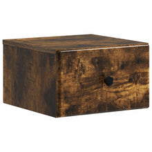 Wandbeugel Bedkast Gerookt eiken 34,5 x 33 x 20 cm Bewerkt hout